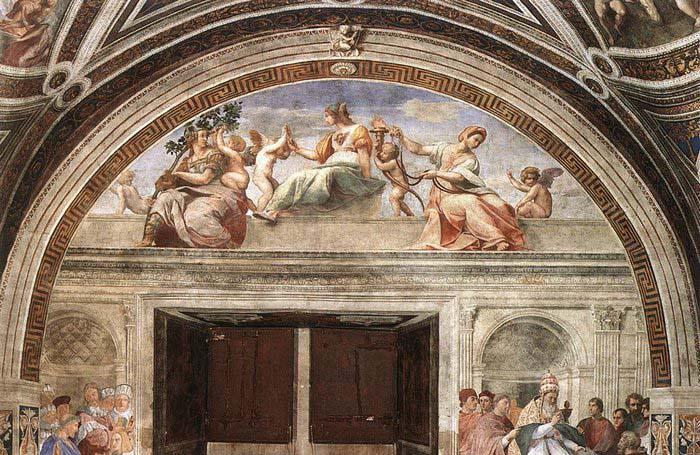 RAFFAELLO Sanzio The Cardinal Virtues oil painting image